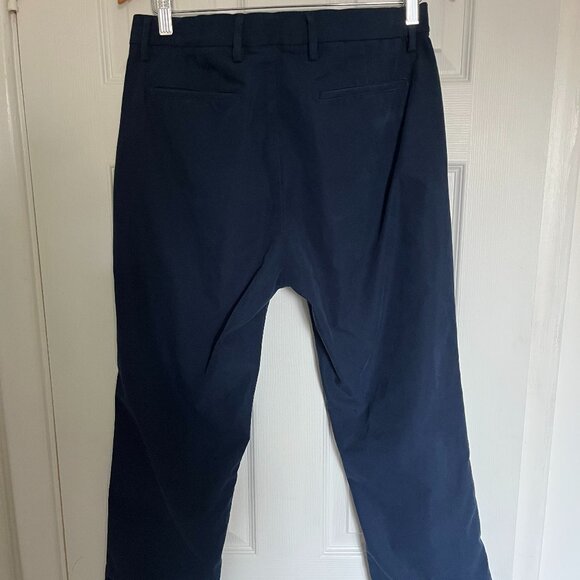 Old Navy Ultimate Tech Straight Trousers - Navy - Picture 4 of 8
